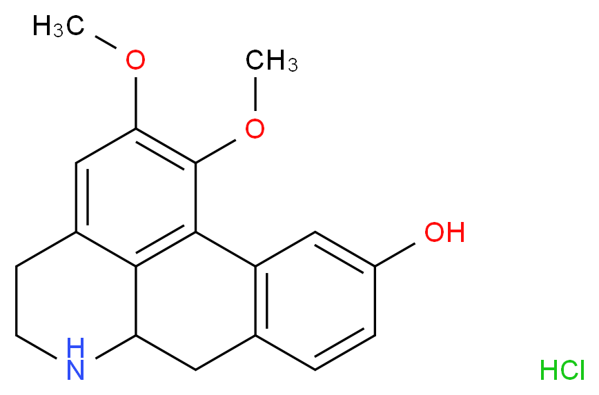 1,2-Dimethoxy-5,6,6a,7-tetrahydro-4H-dibenzo[de,g]quinolin-10-ol hydrochloride_Molecular_structure_CAS_24999-29-9)