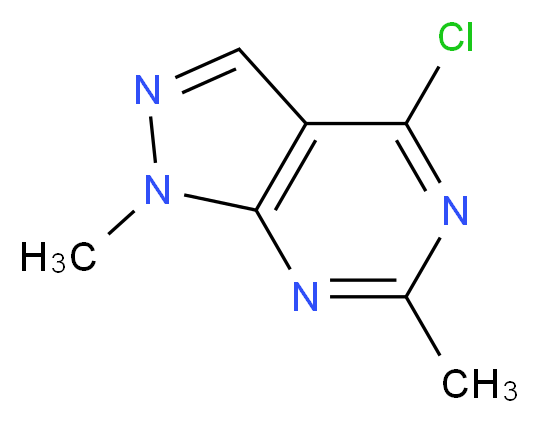 4-chloro-1,6-dimethyl-1H-pyrazolo[3,4-d]pyrimidine_Molecular_structure_CAS_)