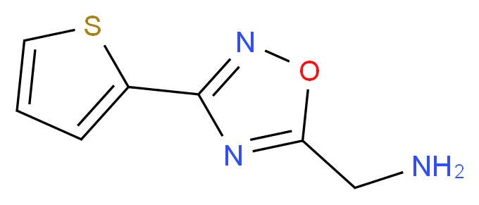 [3-(thiophen-2-yl)-1,2,4-oxadiazol-5-yl]methanamine_Molecular_structure_CAS_)
