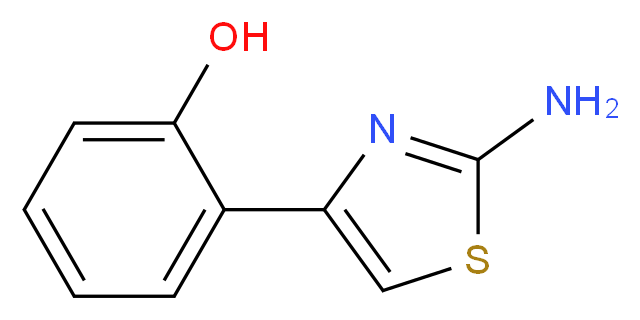 2-(2-amino-1,3-thiazol-4-yl)phenol_Molecular_structure_CAS_)