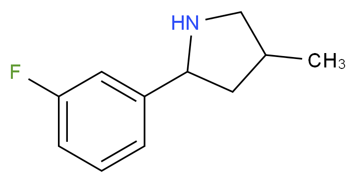 2-(3-fluorophenyl)-4-methylpyrrolidine_Molecular_structure_CAS_)