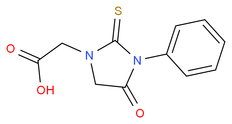 4-oxo-3-phenyl-2-thioxoimidazolidine-1-acetic acid_Molecular_structure_CAS_62609-86-3)