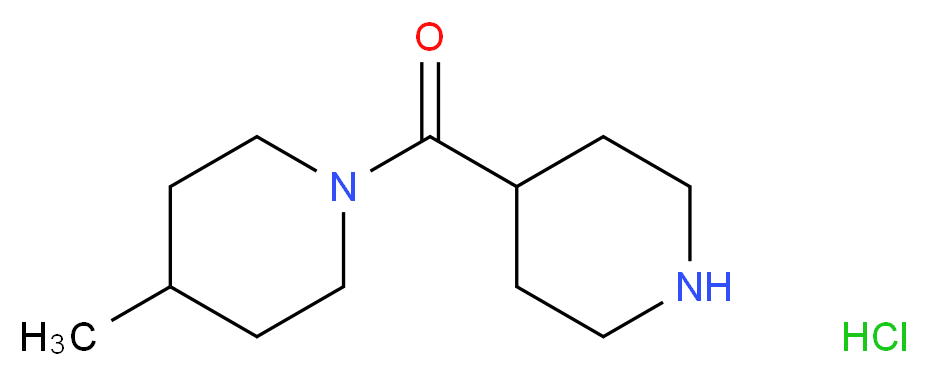 (4-Methyl-1-piperidinyl)(4-piperidinyl)methanone hydrochloride_Molecular_structure_CAS_690632-27-0)