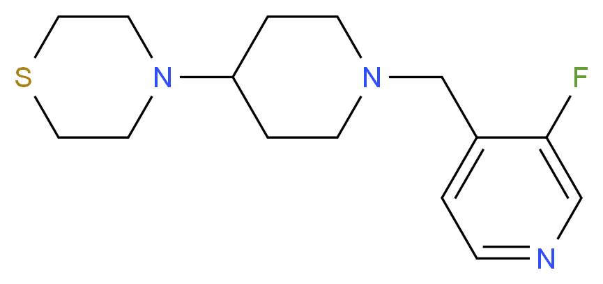 4-{1-[(3-fluoro-4-pyridinyl)methyl]-4-piperidinyl}thiomorpholine_Molecular_structure_CAS_)