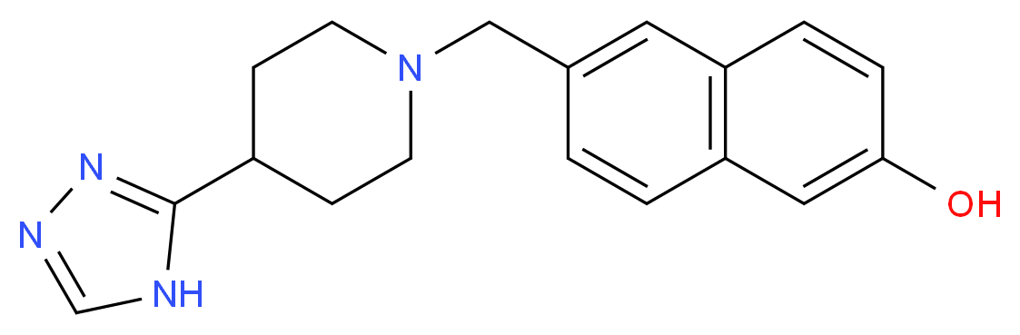 6-{[4-(4H-1,2,4-triazol-3-yl)piperidin-1-yl]methyl}-2-naphthol_Molecular_structure_CAS_)