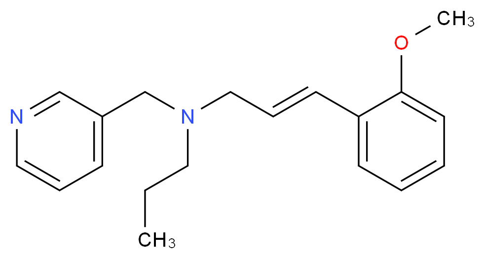 (2E)-3-(2-methoxyphenyl)-N-propyl-N-(pyridin-3-ylmethyl)prop-2-en-1-amine_Molecular_structure_CAS_)