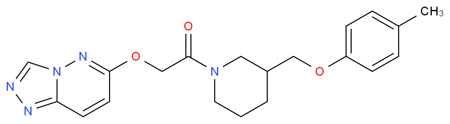 6-(2-{3-[(4-methylphenoxy)methyl]-1-piperidinyl}-2-oxoethoxy)[1,2,4]triazolo[4,3-b]pyridazine_Molecular_structure_CAS_)