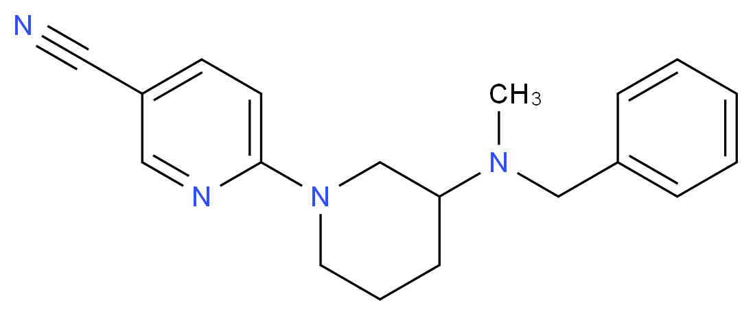 6-{3-[benzyl(methyl)amino]-1-piperidinyl}nicotinonitrile_Molecular_structure_CAS_)