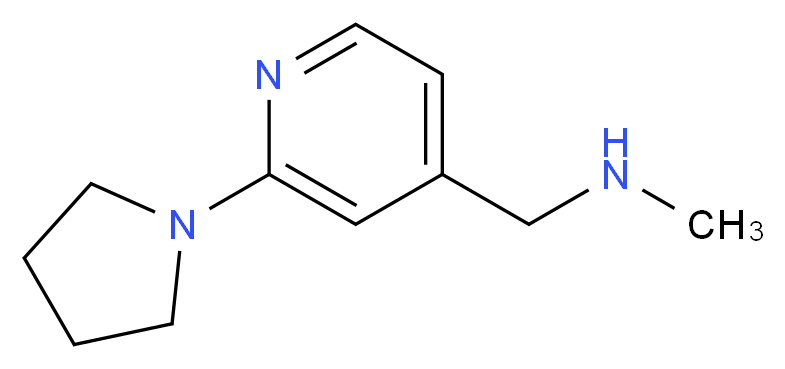 N-Methyl-1-(2-pyrrolidin-1-ylpyridin-4-yl)methylamine 95%_Molecular_structure_CAS_879896-59-0)