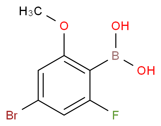 4-Bromo-2-fluoro-6-methoxybenzeneboronic acid 97%_Molecular_structure_CAS_)