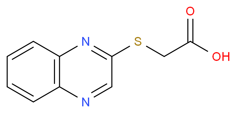 2-(2-Quinoxalinylsulfanyl)acetic acid_Molecular_structure_CAS_69001-90-7)