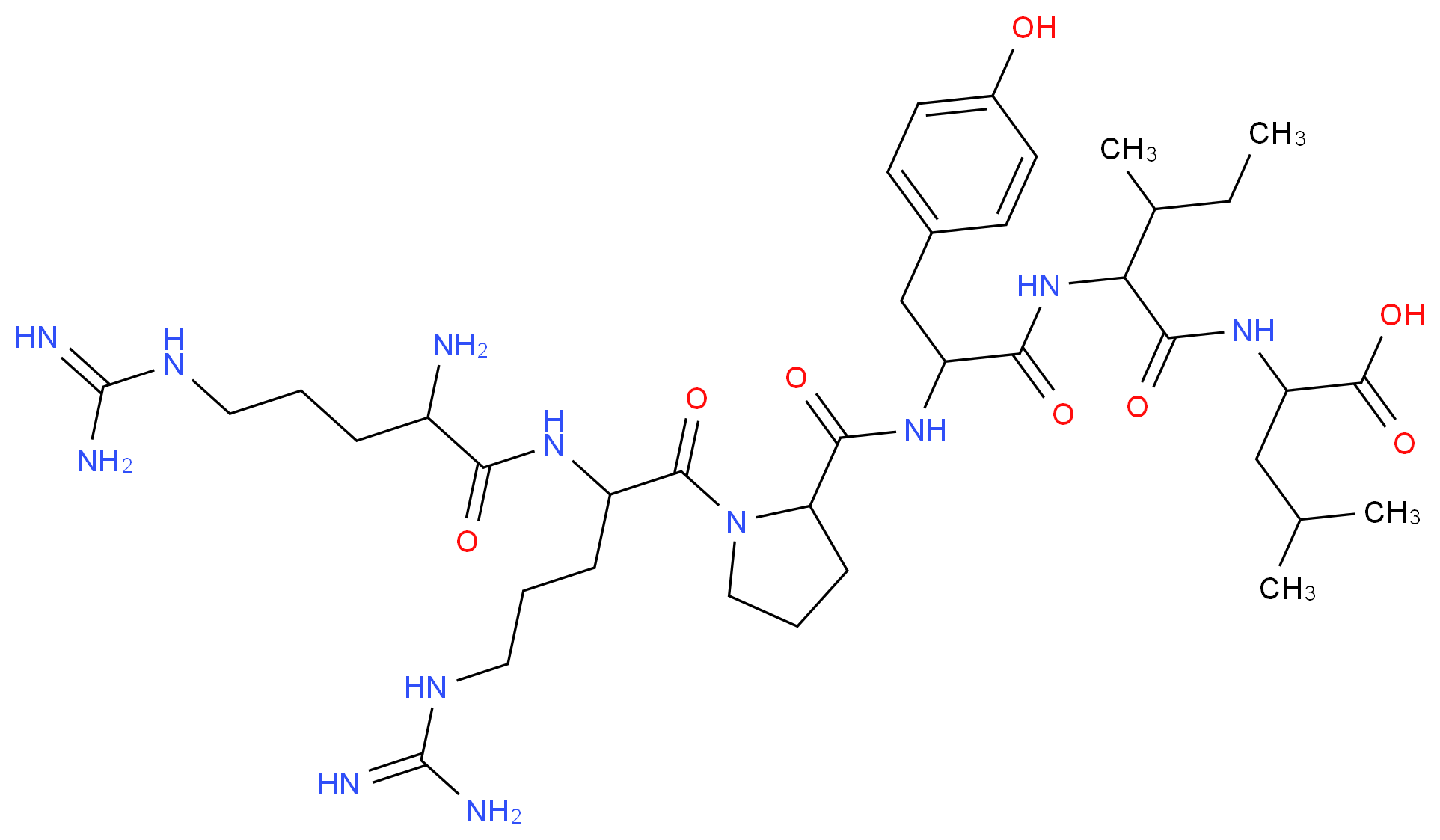 NEUROTENSIN, Fragment 8-13_Molecular_structure_CAS_60482-95-3)