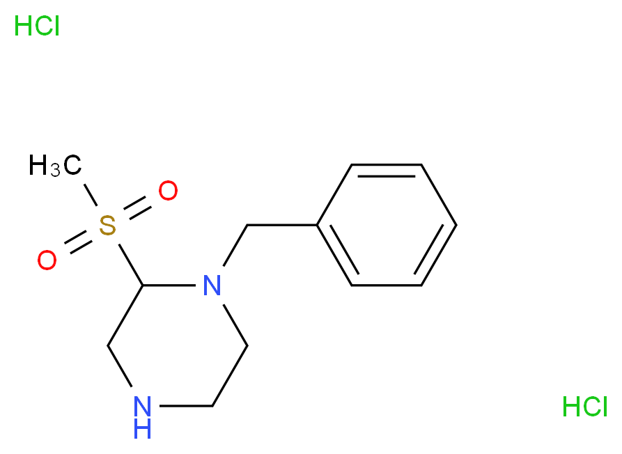 1-benzyl-2-methanesulfonylpiperazine dihydrochloride_Molecular_structure_CAS_)