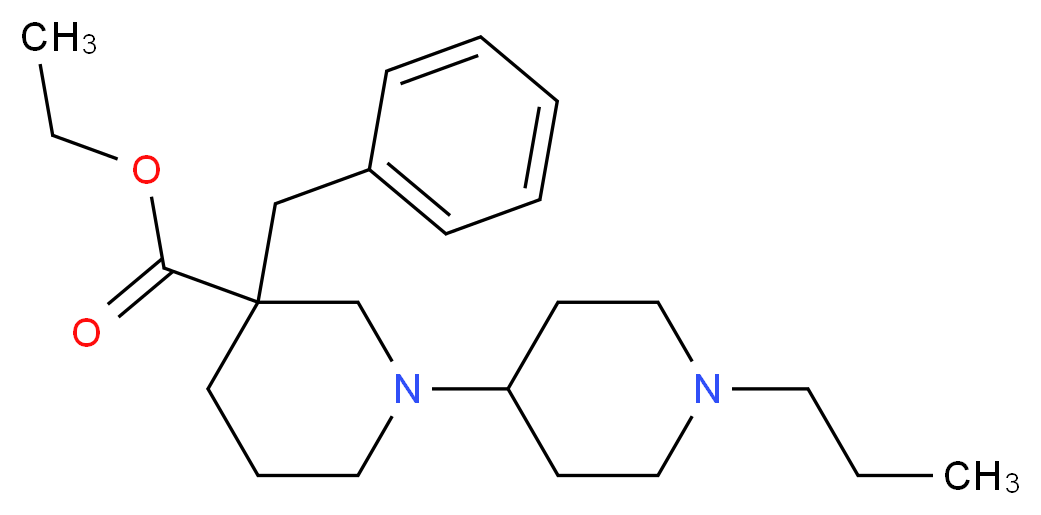ethyl 3-benzyl-1'-propyl-1,4'-bipiperidine-3-carboxylate_Molecular_structure_CAS_)