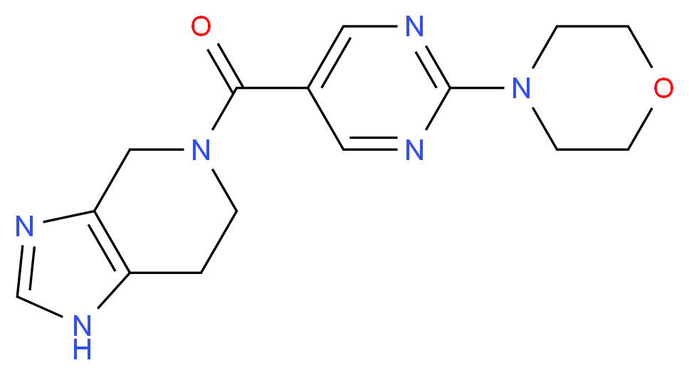 5-[(2-morpholin-4-ylpyrimidin-5-yl)carbonyl]-4,5,6,7-tetrahydro-1H-imidazo[4,5-c]pyridine_Molecular_structure_CAS_)