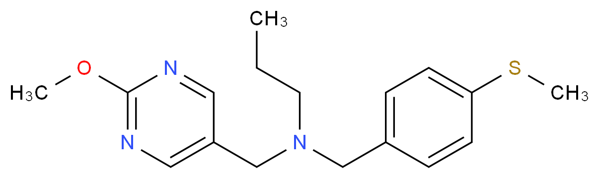 N-[(2-methoxypyrimidin-5-yl)methyl]-N-[4-(methylthio)benzyl]propan-1-amine_Molecular_structure_CAS_)