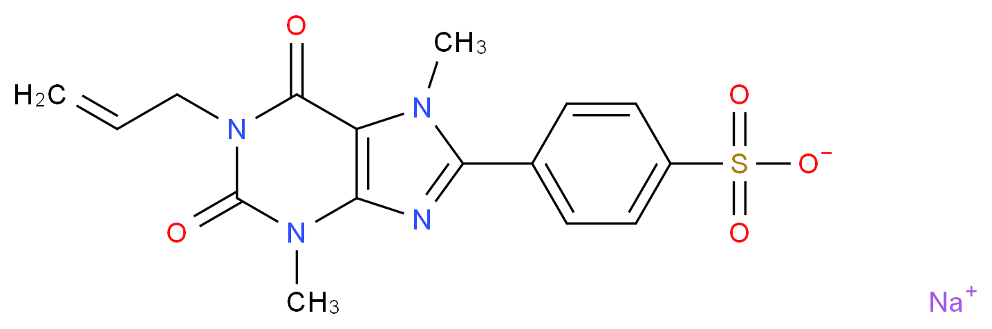 1-Allyl-3,7-dimethyl-8-p-sulfophenylxanthine Sodium Salt_Molecular_structure_CAS_149981-25-9)