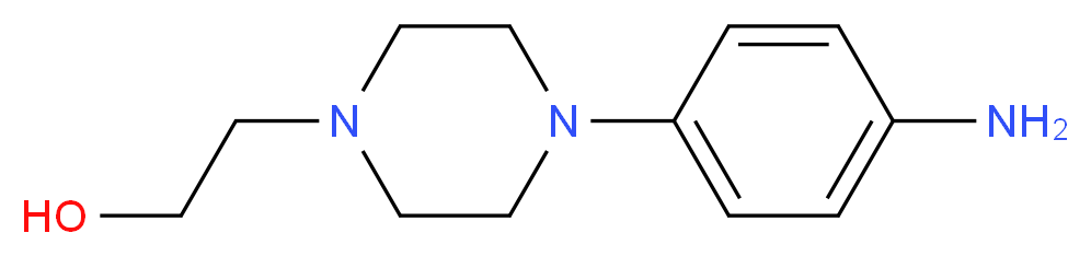 4-[4-(2-Hydroxyethyl)piperazin-1-yl]aniline_Molecular_structure_CAS_)