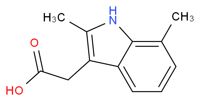 (2,7-Dimethyl-1H-indol-3-yl)-acetic acid_Molecular_structure_CAS_5435-41-6)