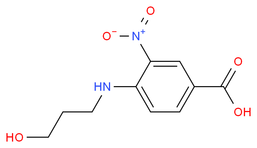 4-[(3-Hydroxypropyl)amino]-3-nitrobenzoic acid_Molecular_structure_CAS_)
