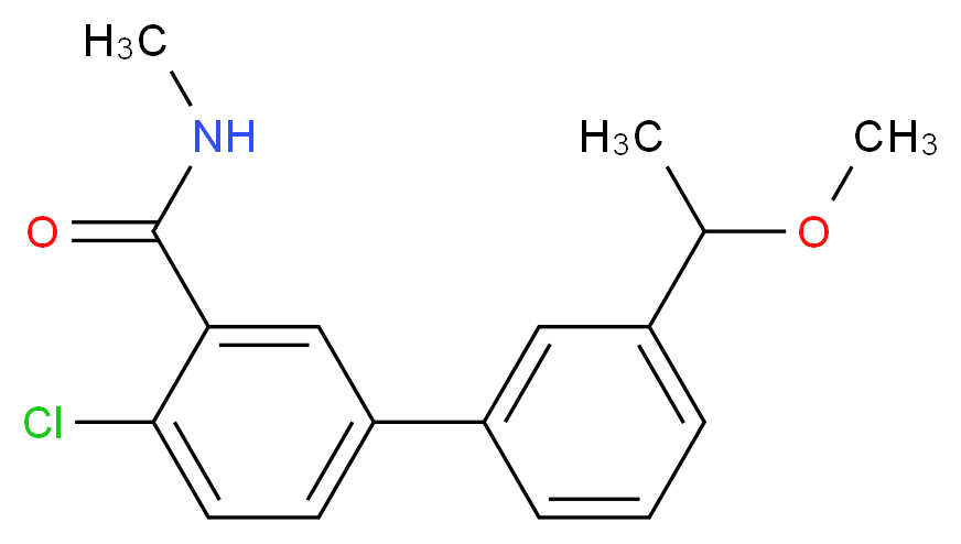 4-chloro-3'-(1-methoxyethyl)-N-methylbiphenyl-3-carboxamide_Molecular_structure_CAS_)