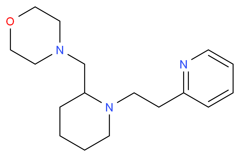 4-({1-[2-(2-pyridinyl)ethyl]-2-piperidinyl}methyl)morpholine_Molecular_structure_CAS_)