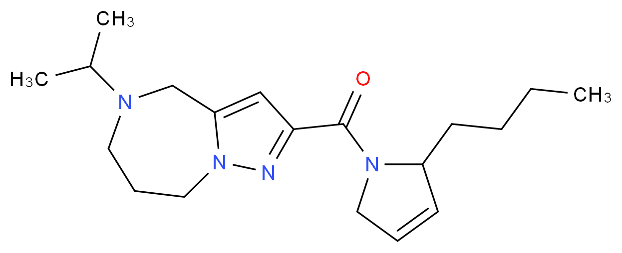 2-[(2-butyl-2,5-dihydro-1H-pyrrol-1-yl)carbonyl]-5-isopropyl-5,6,7,8-tetrahydro-4H-pyrazolo[1,5-a][1,4]diazepine_Molecular_structure_CAS_)