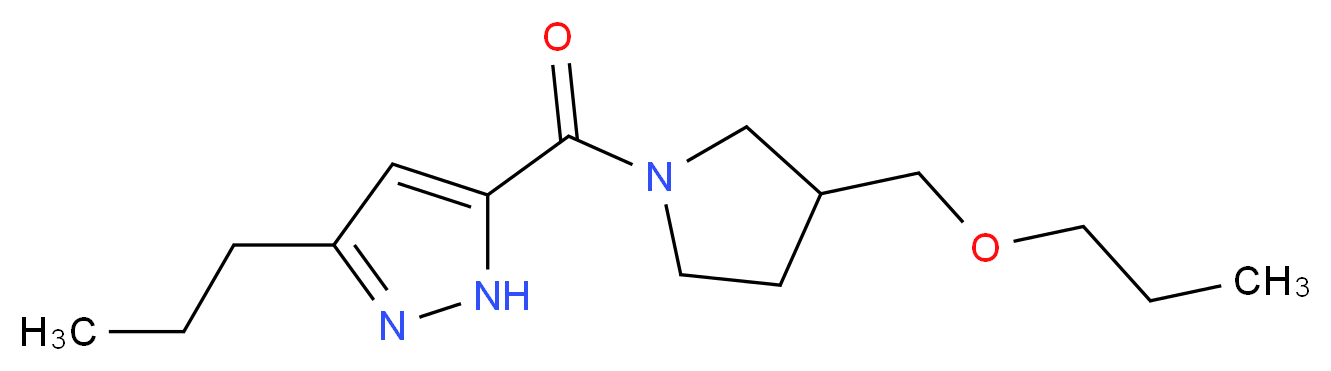 5-{[3-(propoxymethyl)-1-pyrrolidinyl]carbonyl}-3-propyl-1H-pyrazole_Molecular_structure_CAS_)