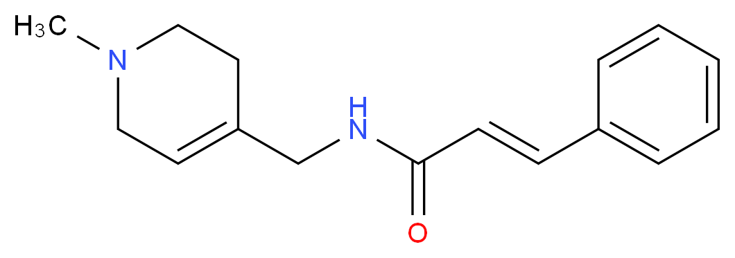(2E)-N-[(1-methyl-1,2,3,6-tetrahydropyridin-4-yl)methyl]-3-phenylacrylamide_Molecular_structure_CAS_)