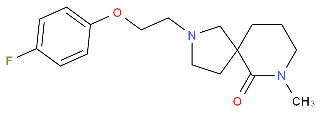 2-[2-(4-fluorophenoxy)ethyl]-7-methyl-2,7-diazaspiro[4.5]decan-6-one_Molecular_structure_CAS_)