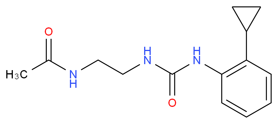 N-[2-({[(2-cyclopropylphenyl)amino]carbonyl}amino)ethyl]acetamide_Molecular_structure_CAS_)