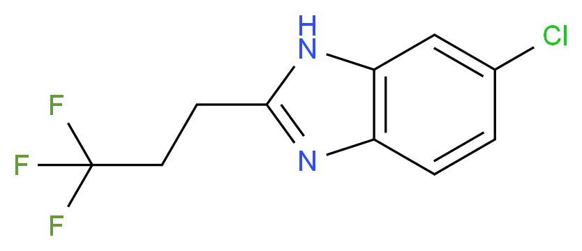 6-chloro-2-(3,3,3-trifluoropropyl)-1H-benzimidazole_Molecular_structure_CAS_)