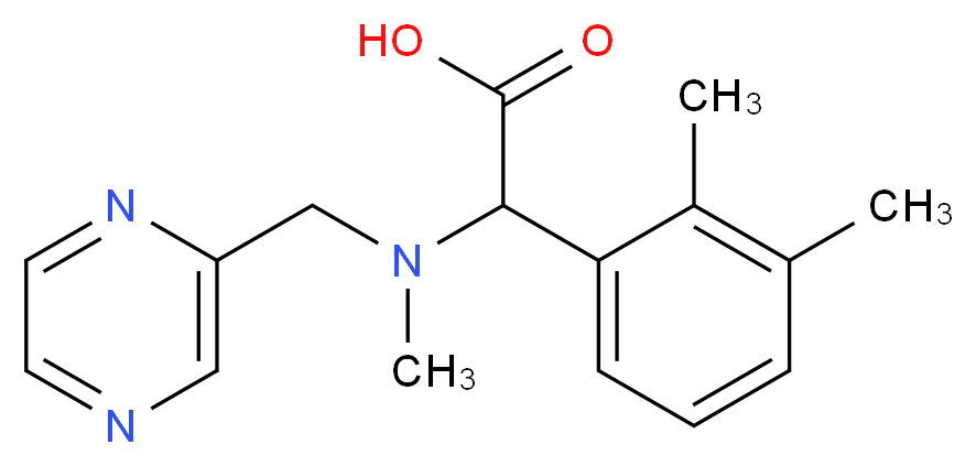 (2,3-dimethylphenyl)[methyl(pyrazin-2-ylmethyl)amino]acetic acid_Molecular_structure_CAS_)
