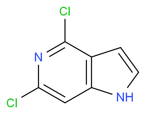 4,6-Dichloro-1H-pyrrolo[3,2-c]pyridine_Molecular_structure_CAS_67139-79-1)