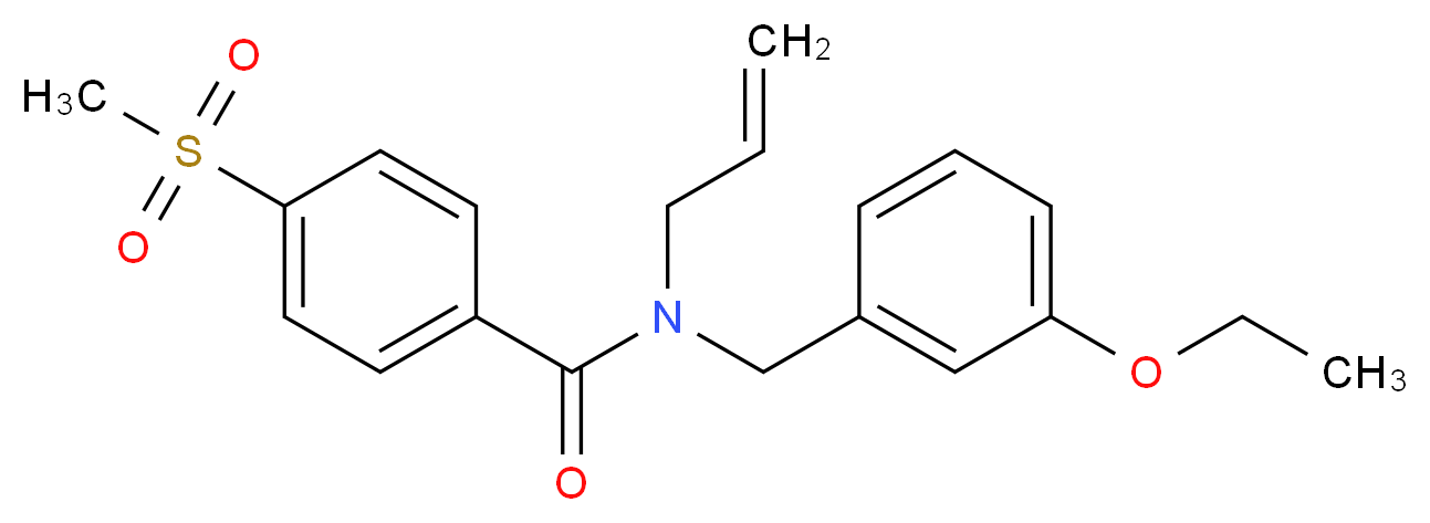N-allyl-N-(3-ethoxybenzyl)-4-(methylsulfonyl)benzamide_Molecular_structure_CAS_)