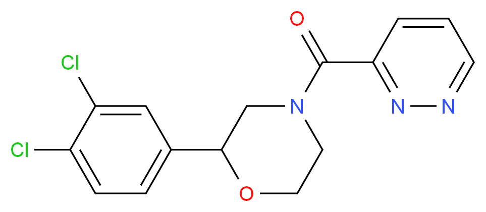 2-(3,4-dichlorophenyl)-4-(pyridazin-3-ylcarbonyl)morpholine_Molecular_structure_CAS_)