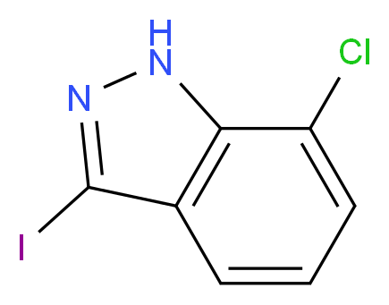 7-Chloro-3-iodo-1H-indazole_Molecular_structure_CAS_885522-00-9)