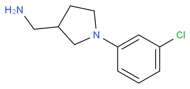 1-[1-(3-chlorophenyl)-3-pyrrolidinyl]methanamine_Molecular_structure_CAS_1017428-33-9)