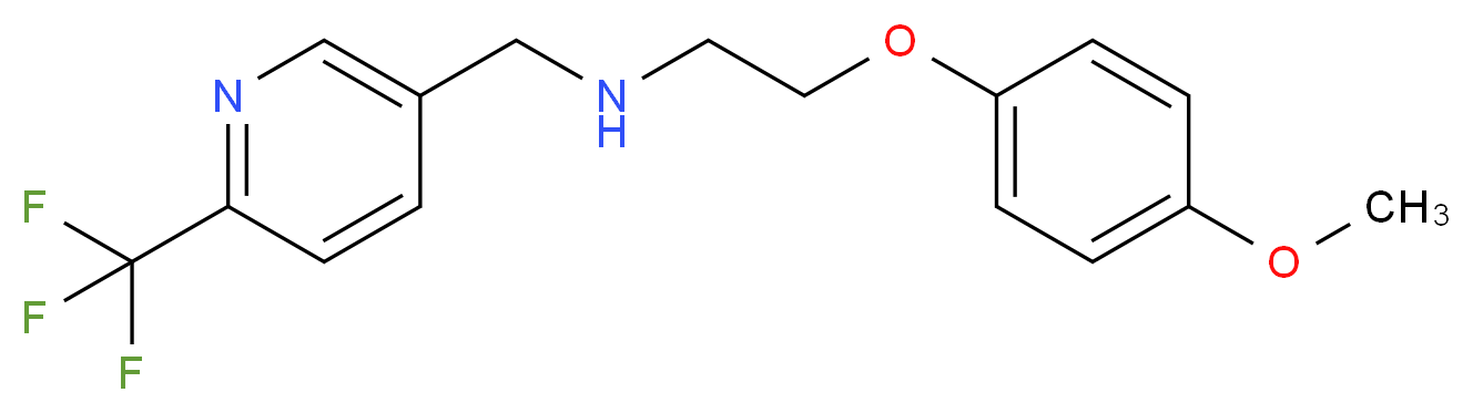 2-(4-methoxyphenoxy)-N-{[6-(trifluoromethyl)pyridin-3-yl]methyl}ethanamine_Molecular_structure_CAS_)