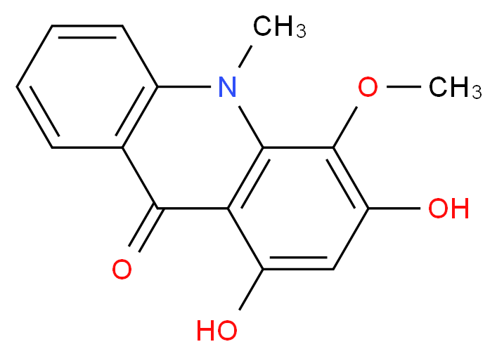 1,3-Dihydroxy-4-methoxy-
10-methylacridin-9(10H)-one_Molecular_structure_CAS_1189362-86-4)