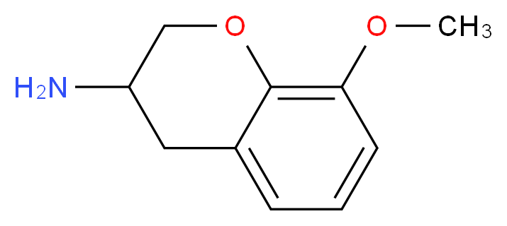 8-methoxy-3,4-dihydro-2H-1-benzopyran-3-amine_Molecular_structure_CAS_)