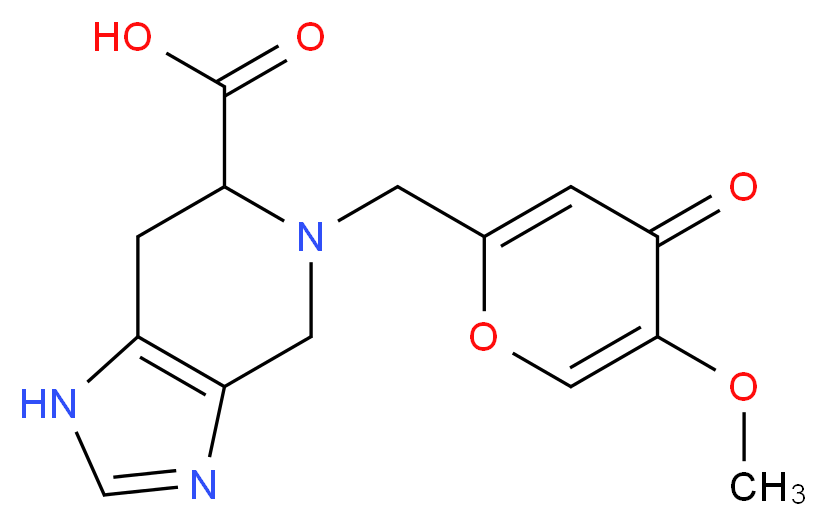 5-[(5-methoxy-4-oxo-4H-pyran-2-yl)methyl]-4,5,6,7-tetrahydro-1H-imidazo[4,5-c]pyridine-6-carboxylic acid_Molecular_structure_CAS_)