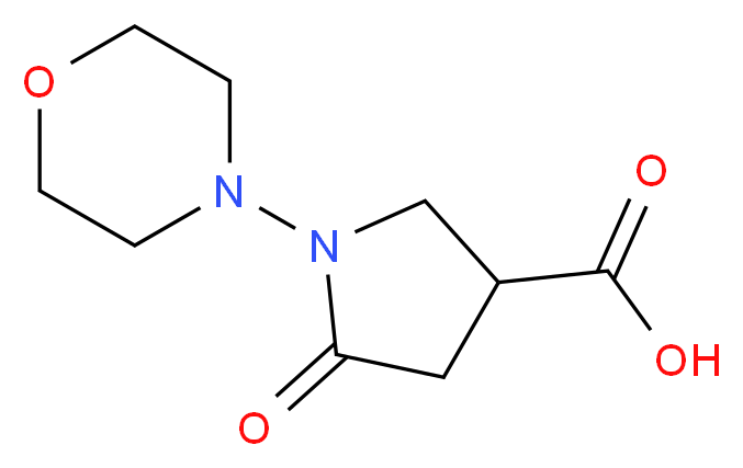 1-Morpholino-5-oxopyrrolidine-3-carboxylic acid_Molecular_structure_CAS_1086380-62-2)