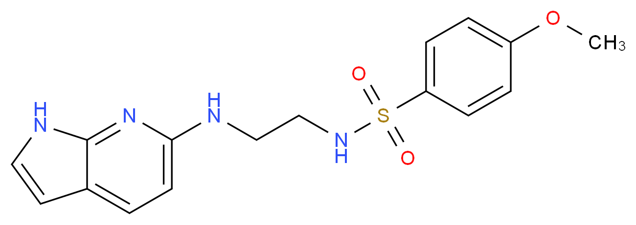 4-methoxy-N-[2-(1H-pyrrolo[2,3-b]pyridin-6-ylamino)ethyl]benzenesulfonamide_Molecular_structure_CAS_)
