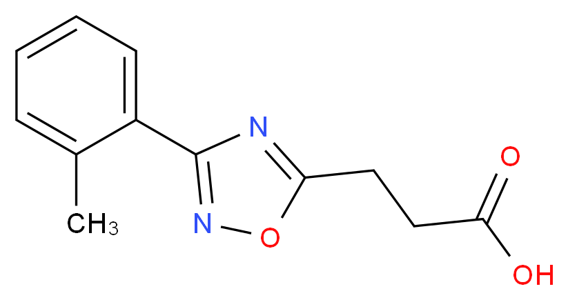 3-[3-(2-Methylphenyl)-1,2,4-oxadiazol-5-yl]propanoic acid_Molecular_structure_CAS_94192-15-1)