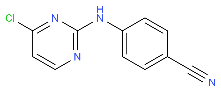 4-[(4-Chloro-2-pyrimidinyl)amino]-benzonitrile_Molecular_structure_CAS_244768-32-9)
