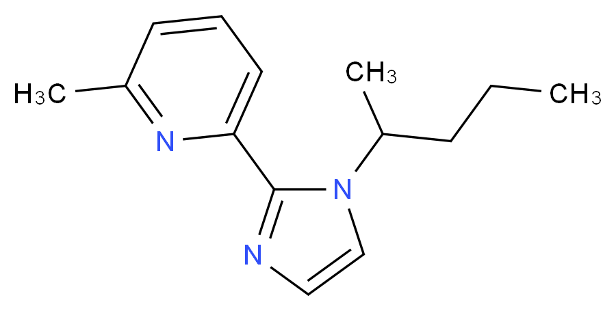 2-methyl-6-[1-(1-methylbutyl)-1H-imidazol-2-yl]pyridine_Molecular_structure_CAS_)