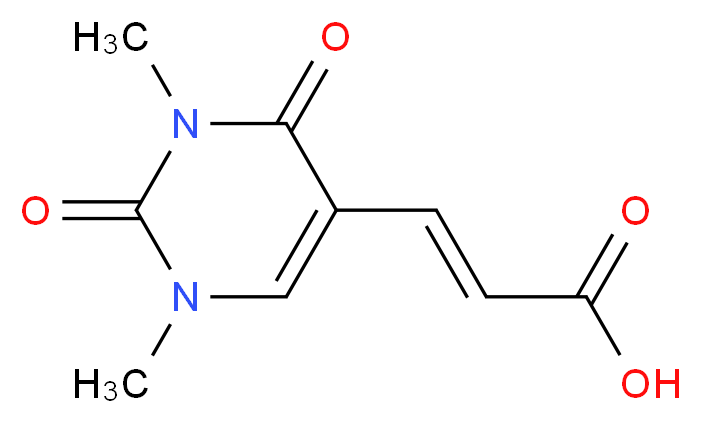 (2E)-3-(1,3-dimethyl-2,4-dioxo-1,2,3,4-tetrahydropyrimidin-5-yl)acrylic acid_Molecular_structure_CAS_)