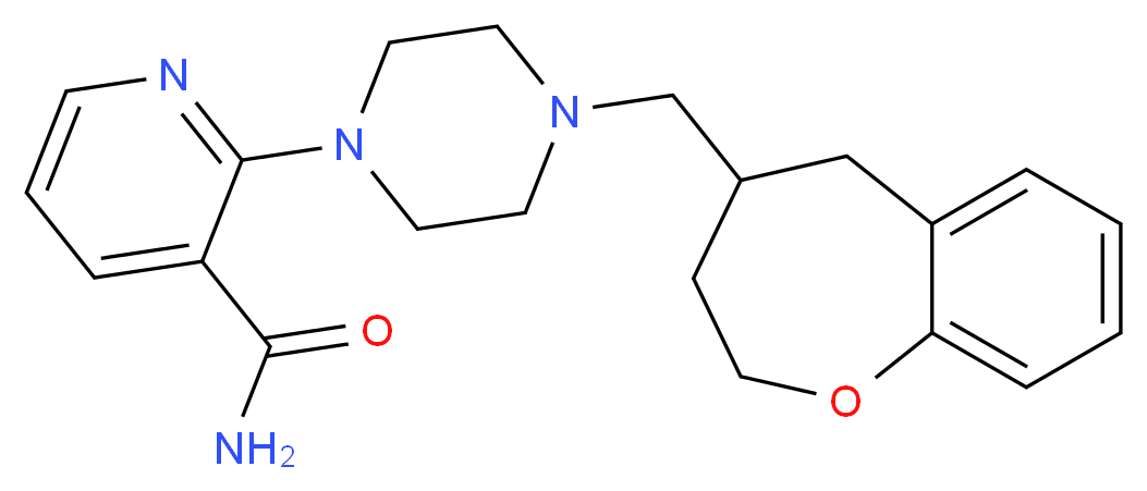 2-[4-(2,3,4,5-tetrahydro-1-benzoxepin-4-ylmethyl)piperazin-1-yl]nicotinamide_Molecular_structure_CAS_)