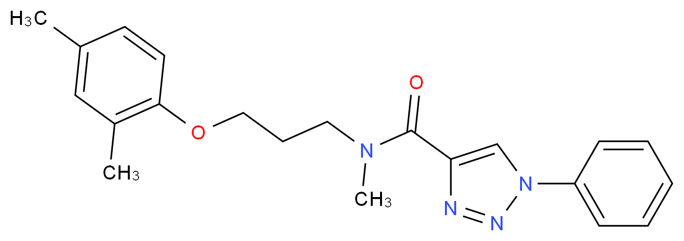 N-[3-(2,4-dimethylphenoxy)propyl]-N-methyl-1-phenyl-1H-1,2,3-triazole-4-carboxamide_Molecular_structure_CAS_)